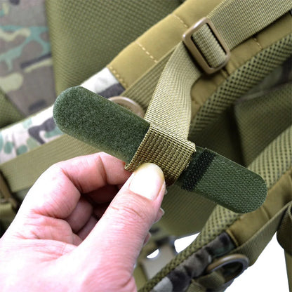 Tactical Nylon Straps Cable Ties Strap 5PCS Webbing Organizer Fix Hook Loop Grip Wrapping Cord Reusable Backpack Velcro Zip Ties