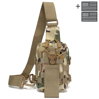 Outdoor water bottle chest bag small crossbody bag cycling multifunctional tool bag