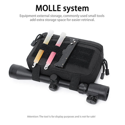 Outdoor Utility Waist Pouch Modular Attach Accessory Bag Multilayer Storage Pocket for Hiking Camping Travel