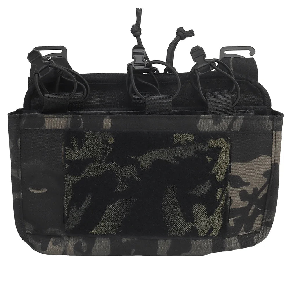 Tactical DOPE Front Flap G-hook Double Stack Abdominal Fanny Pack Triple Magazine Insert Pouch Kangaroo FCPC FCSK Carrier Vest