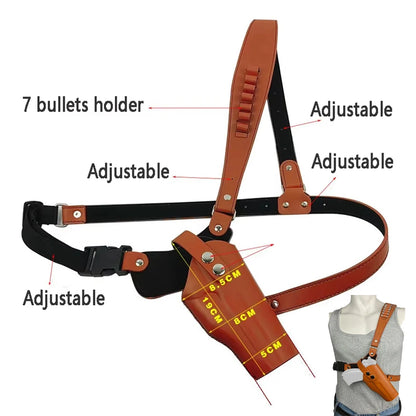 New Tactical Cowhide Underarm Holster for Quick-Draw Pistols