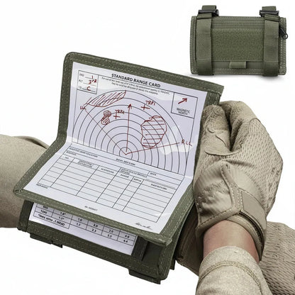 Tactical Map Case Arm Sleeve Wrist Map Holder Wristband Map Pouch Card Holder for Shooting Rescue Field Measurement