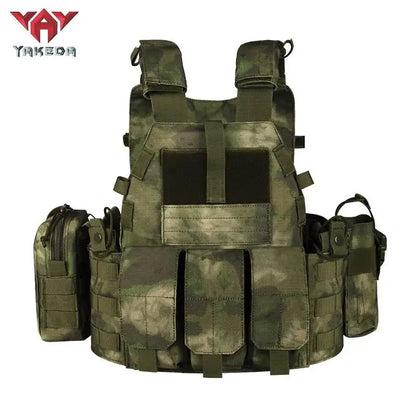 Yakeda 6094 Vests Plate Carrier Vest Camouflage Molle Nylon Modular Vest Tactical Vests Outdoor Hunting Men Vest