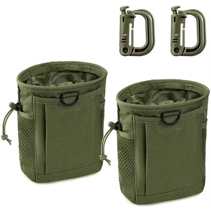 OPHIDIANTAC Molle Dump Pouch,Hunting Magazine Recovery Pouch Drastring Ammo Bag Belt Waist Fanny Pack Adjustable Holster Bag