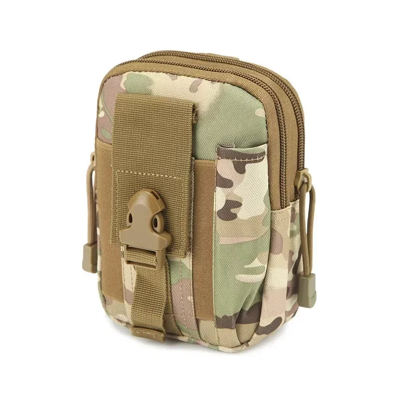 1Pcs Men's Belt Bag Outdoor Waist Bag Bag Waterproof Camo Sports Hunting Accessories Molle Nylon Cell Phone Storage Waist Pack