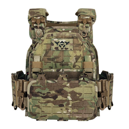 YAKEDA 6094 Plate Carrier Tactical Vest MOLLE Tactical Vest Outdoor Training Jacket 1000D Waterproof Wear Resistant