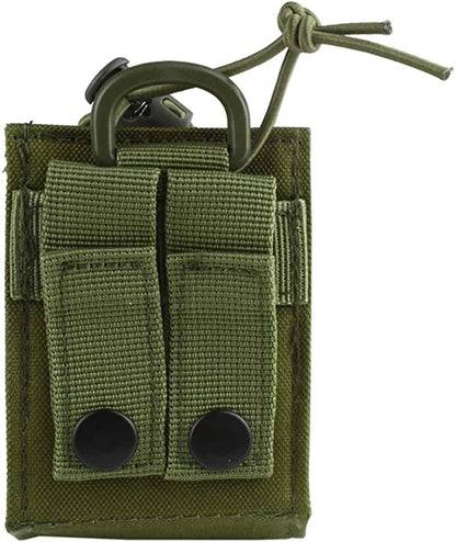 Tactical Molle Walkie Talkie Pouch Interphone Storage Bag Outdoor Molle Radio Pouch Walkie-Talkie Case Holder Accessary Bag
