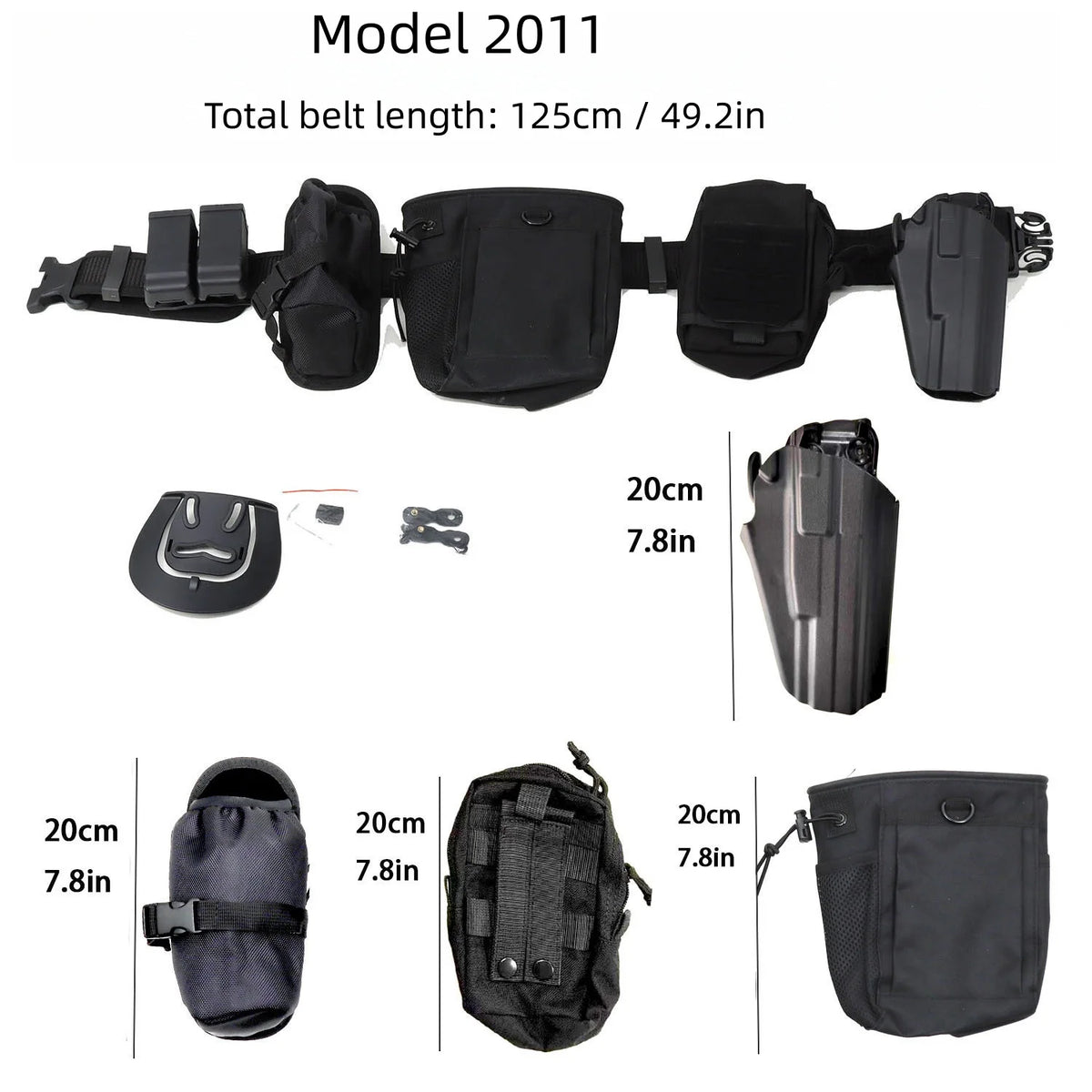 Tactical Quick Release Waist Belt Set Holster Mag Magazine Accessories Bag Dump Drop Pouch for G17/18/19/22/34 IPSC Shooting