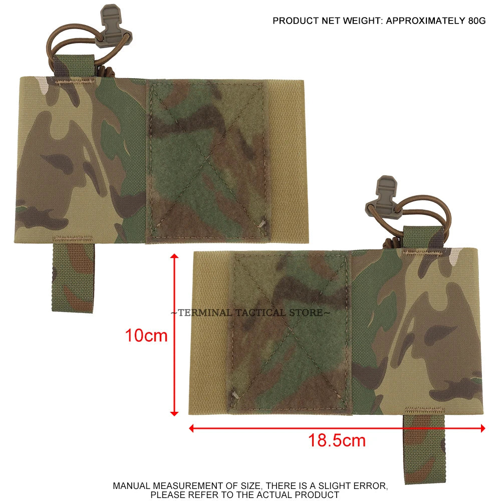 Tactical MBITR Radio Holder Wingman Pouch AR M4 5.56 Magazine Storage Shock Cord Retension Hunting Vest V2 Side Elastic Pouches