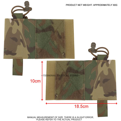 Tactical MBITR Radio Holder Wingman Pouch AR M4 5.56 Magazine Storage Shock Cord Retension Hunting Vest V2 Side Elastic Pouches