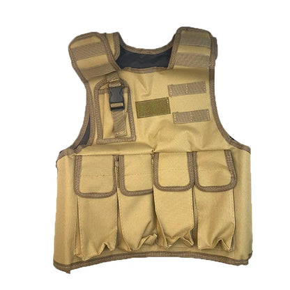 Tactical Child Vest Body Armor Hunting Carrier Kid Accessories Pouch Camouflage Camo Training Vest Sniper Uniform Sports Clothes