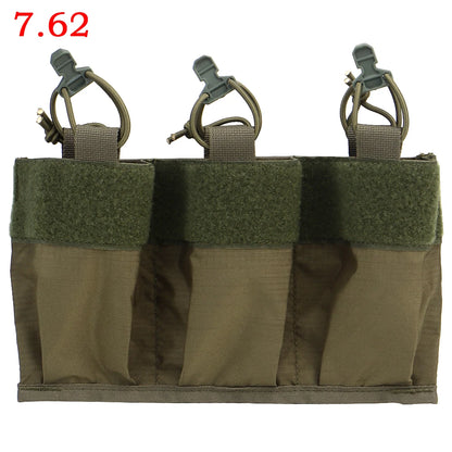 556 762 Triple Magazine Pouch Kangaroo Insert M4 AR Magazines Hunting Bag For DOPE Front Flap FCPC V5 Plate Carrier