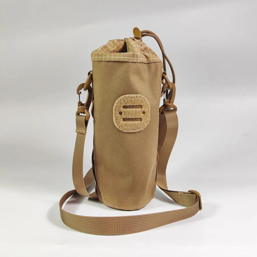 Outdoor Tactical Water Bottle Pouch Sling Bag 500D UHMWPE Fitting Adjustable Crossbody Water Bottle Holder for Hiking Camping