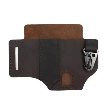 1Pc Tactical Multi-tool Belt Leather Case Outdoor Camping Hunting Waist Bag Portable Storage Bag Outdoor Tool Outdoor Tool Kit