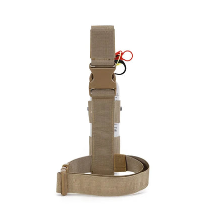 Tactical Drop Leg Kettle Water Bottle Holster,MK9 Pouch Belt Carriers,Thigh Pack Leg Bag,Pepper Spray,Mini Extinguisher