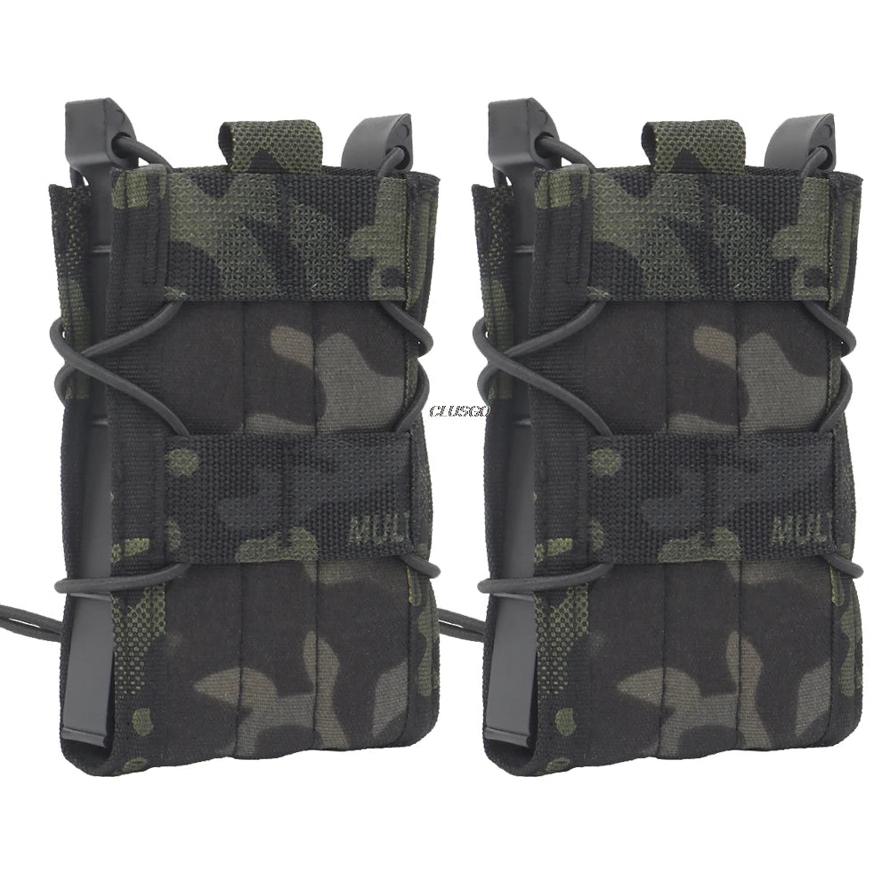 Tactical Molle Single Open-Top Mag Pouch for M4 M14 M16 AR15 G36 Magazines MOLLE Belt Attach Mag Carrier