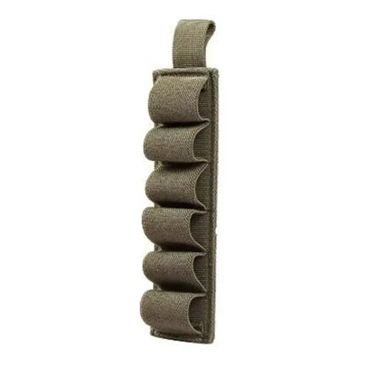 6-Slot Tactical Shotgun Shell Pouch MOLLE Ammo Bag Velcro Nylon Holder for Hunting