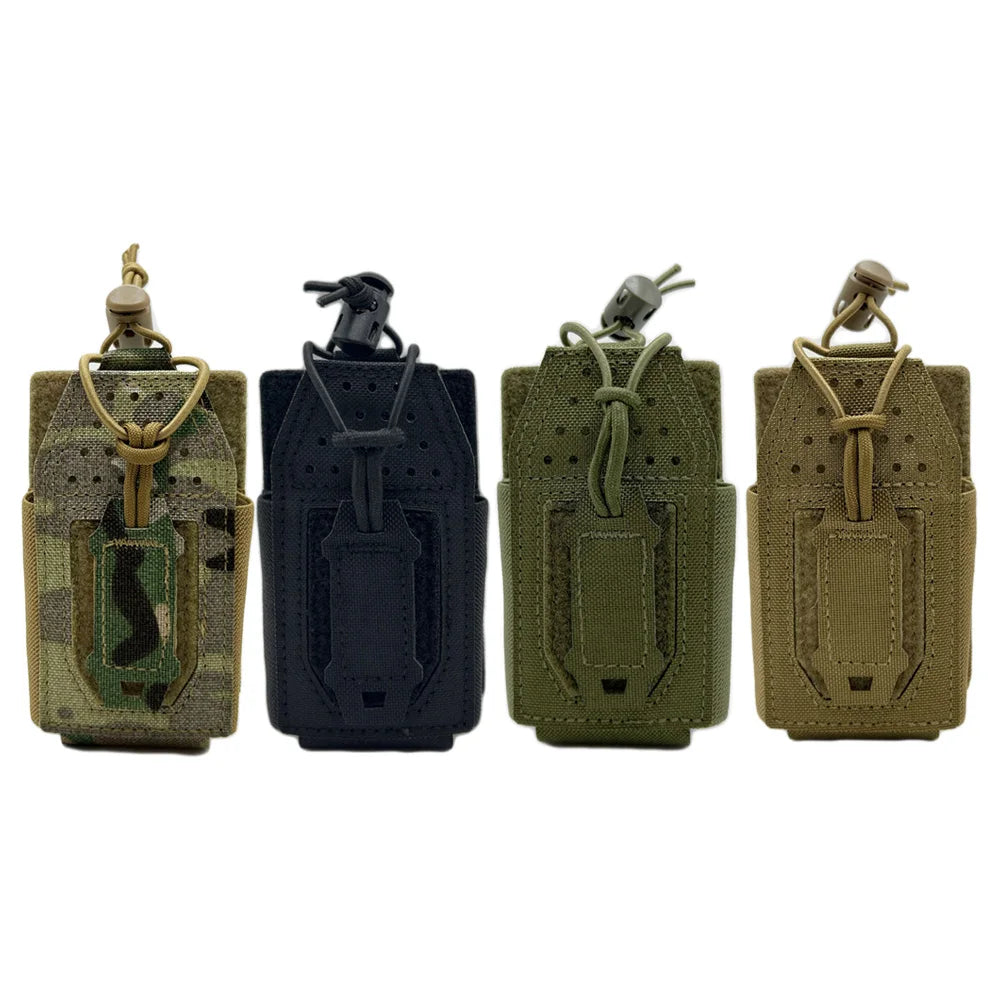 Tactical Radio Pouch Molle Walkie-talkie Radio Pouch Nylon Duty 5.56Magazine Tool Interphone Pouch Hunting Accessories Bag