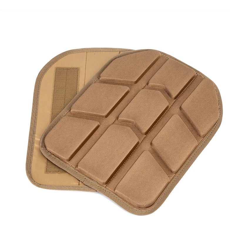 2 Pieces Removable Molded Tactical Vest Pad for Paintball Game Vest Tactical Plate Carrier Vest Cushion 26x33cm