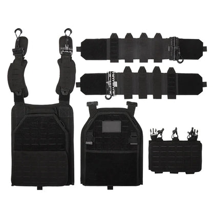 Lightweight 6094 Tactical Vest - Quick-Detach MOLLE System, 1000D Nylon Military/LE/Survival Combat Gear