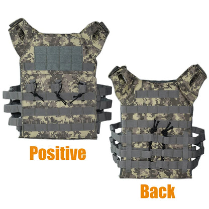 600D Hunting Tactical Vest Waterproof Outdoor Body Armor Lightweight JPC Molle Plate Carrier Vest for CS Game Jungle Equipment