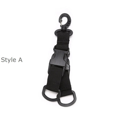 Tactical Gear Keychain Clip Nylon Belt Key Chain Key Holder Quick Release Buckle Key Ring Molle Bag Attachments Hooks
