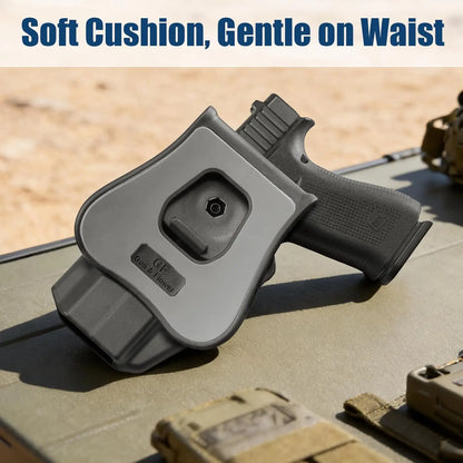 OWB Holster for Glock 43 43X 48 (MOS & Rail Versions),Also Fit G43X MOS,Level II Retention Outside Waistband Holster,Right hand