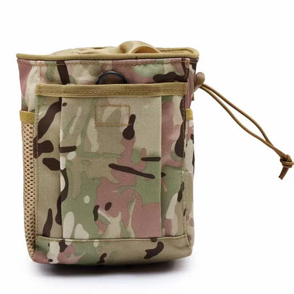 Outdoor Molle Drawstring Magazine Dump Pouch Adjustable Utility Belt Fanny Hip Holster Bag Outdoor Ammo Storage Pack