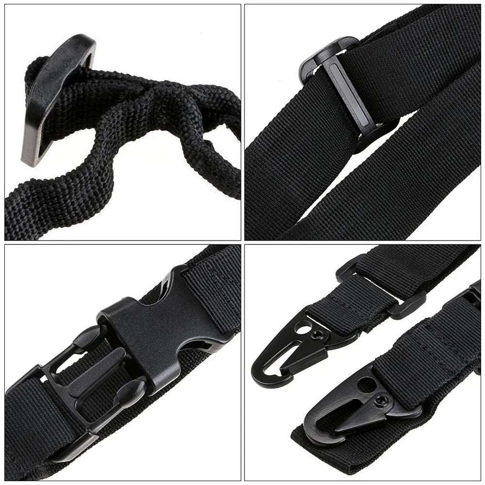 Tactical 1/3 Point Sling Shoulder Strap Multi-function Slant Strap Outdoor Hunting Field Survival Training Tape Accessories