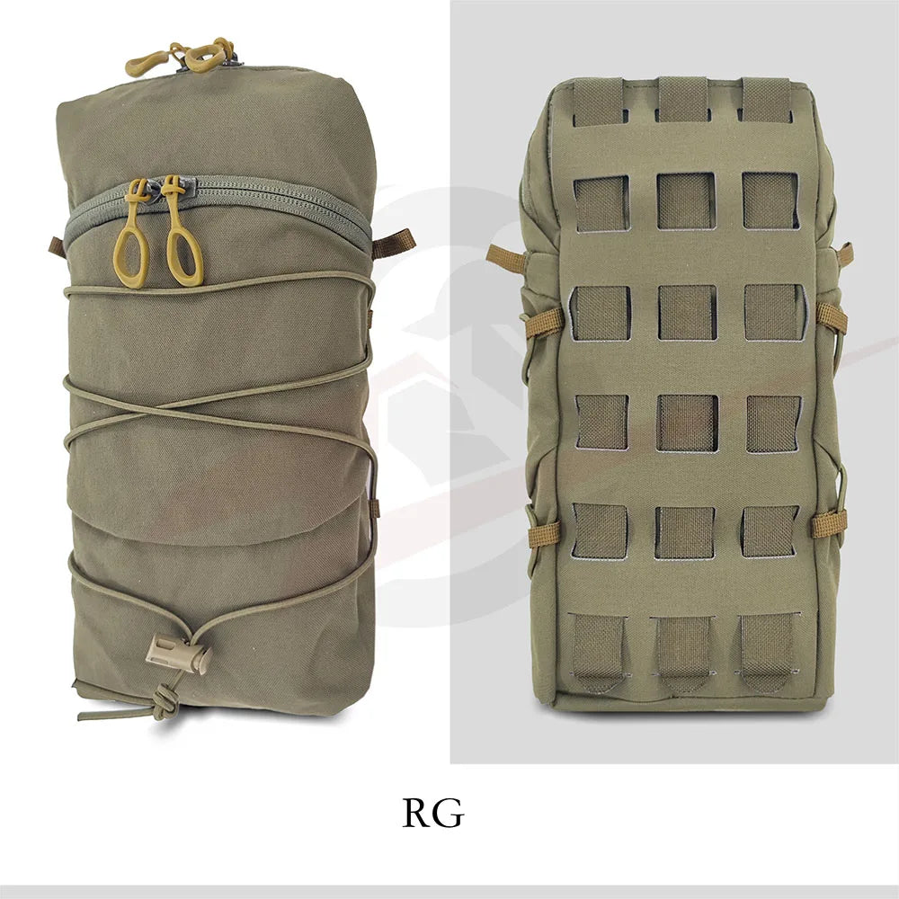 Tactical GP Pouch Vertical 12X5 Sundries Bag Molle Back Panel Accessory Bag
