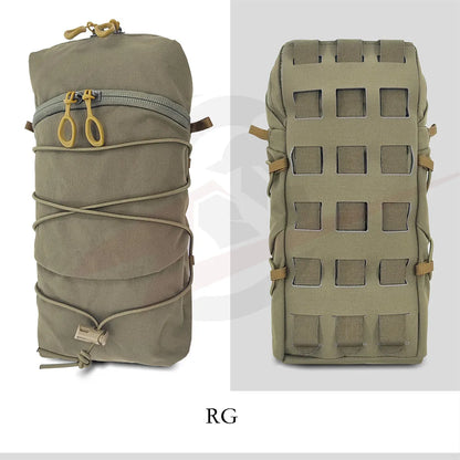 Tactical GP Pouch Vertical 12X5 Sundries Bag Molle Back Panel Accessory Bag