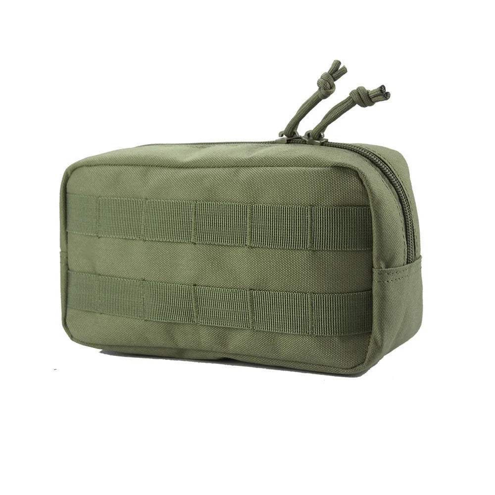 New Tactical Hand Grab Bag MOLLE Pouch Compatible Attachment Pouch Hook Loop Surface Outdoor Daily Commute EDC Storage Bag