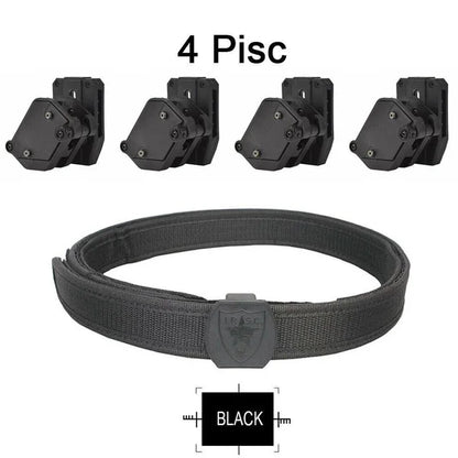IPSC USPSA Shooting 1.5" Belt + 4 Pcs Multi-Angle High Speed Pistol Magazine Mag Pouch Handgun Holder Holster