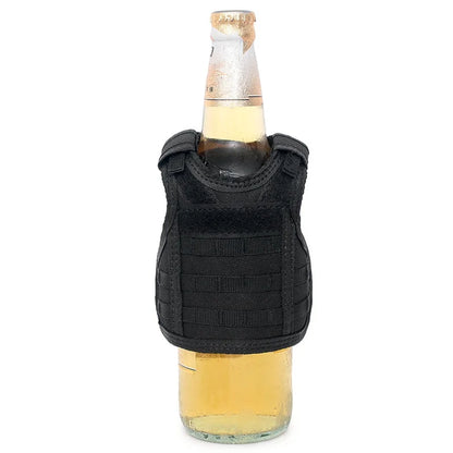 Beer Vest Mini  Premium Beer Bottle Pouch Molle Vest Beverage Cooler Wine Bottle Cover Holder Hunting Vests