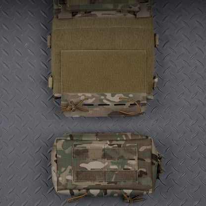 Molle Plate Carrier Back Panel for Hunting Vest, Multi-purpose Drop Hanging Plate V1 for Chest Rig Backpack