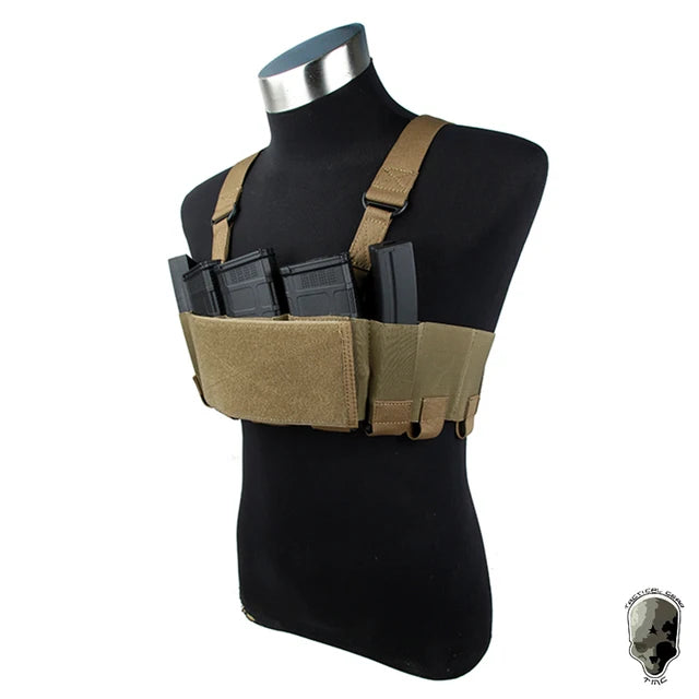 TMC Tactical RD Chest Rig Lightweight w/ 5.56 Mag Pouch Airsoft Ready Rig