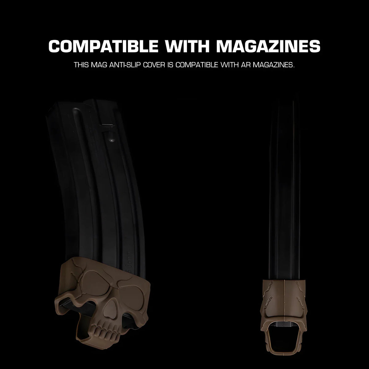 Tactical 5.56 Fast Magazine Rubber Holster Anti-Slip Grip Mag Pull Assist Cage Loops For M4 M16 AR15 Paintball Gun Accessories