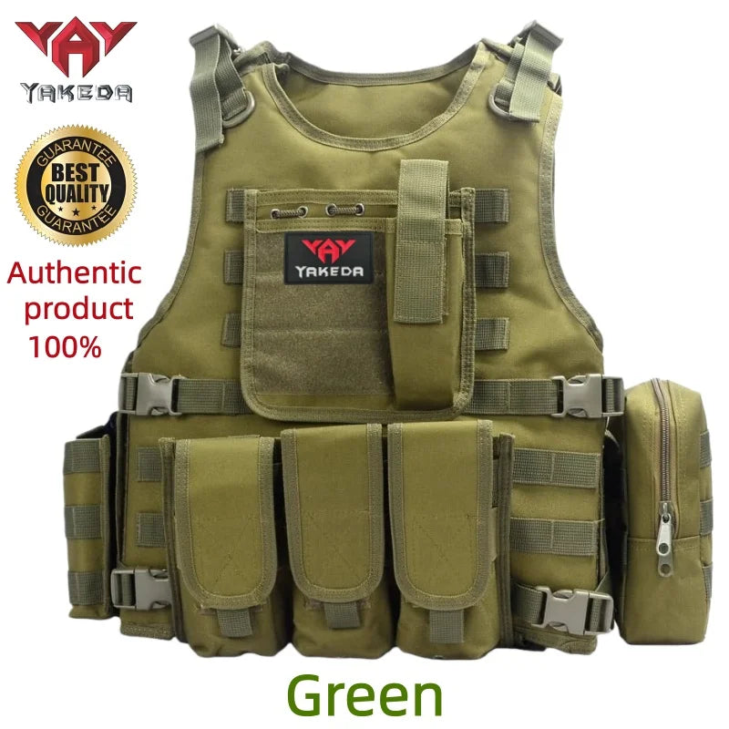 YAKEDA Multi-functional Wear-resistant Tactical Vest Outdoor Training Clothes Outdoor Equipment Protective Waistcoat