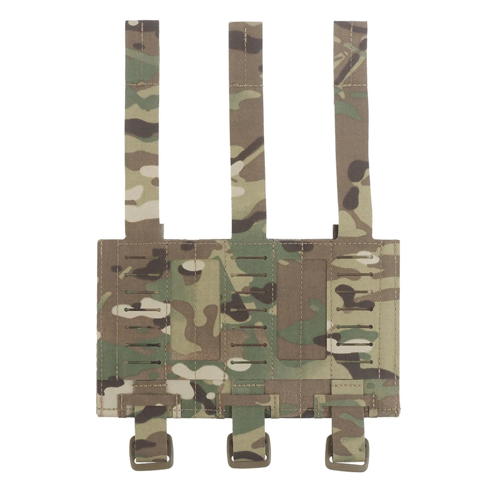 Tactical Elastic Triple Mag Pouch Panel Multi-Purpose MOLLE System Mount Hunting Combat Airsoft Magazine Bag Expand Accessories