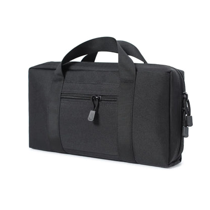 Tactical Storage Handbag Portable Universal Pistol Case with Magazine Pouch Outdoor Hunting Sundries Carry Bag for Shooting Gear