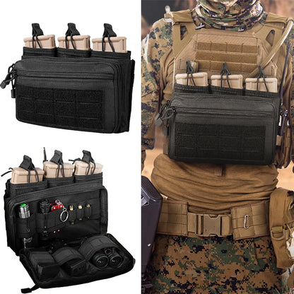 Tactical Chargers Holder 5.56mm 7.62mm Triple Magazine Pouch Molle Admin Pouch Quick-Draw 3 Mags Pouches Cartridge Case Airsoft