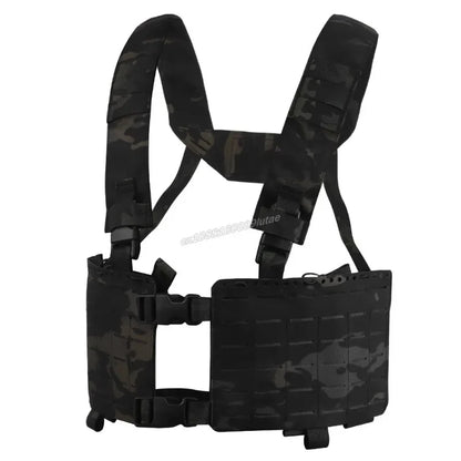Tactical Alpha Chest Rig with Expansion Pack SS Style Load Bearing Vest (LBV) Alpha Expander Kit Pouch 34A Split MOLLE Equipment
