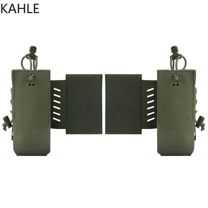 2pcs Tactical Radio Pouch Holster Compatible with AN/PRC 148 152 163 and Similar Size Radio Equipment Molle System Accessories