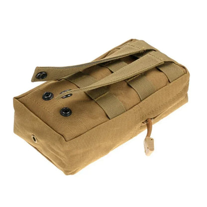 Outdoor Zipper Bag Tactical Molle Waist Bag Durable Belt Pouch Storage Fanny Pack for Hunting Backpack Tactical Vest Attachment