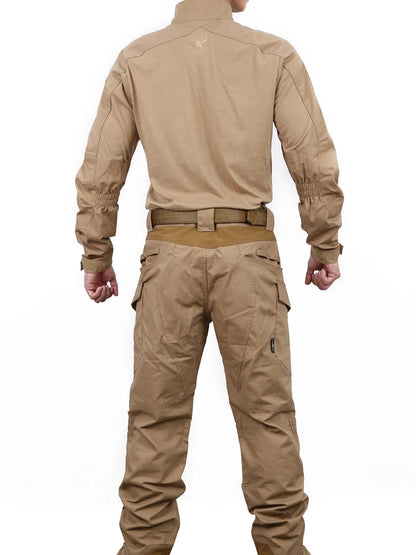 Tactical Suit PAZAGUILA Frogman Combat Shirts Pants Set Men Field Training FROG Scouting Uniform CS Airsoft Shot Kit