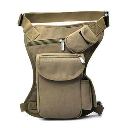 Men's Tactical Drop Leg Bag Multifunctional Waist Pack Adjustable Thigh Belt Hiking  Sports Cycling Waterproof Nylon Camping Bag