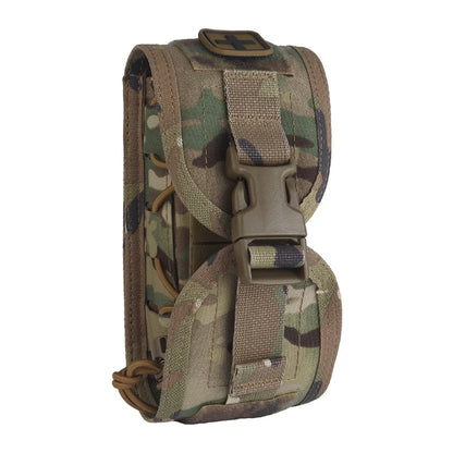 Compact MOLLE First Aid Pouch V2 Rapid Deployment Medical Kit w/ Quick-Release System Survival/Hunting/Camping Essentials