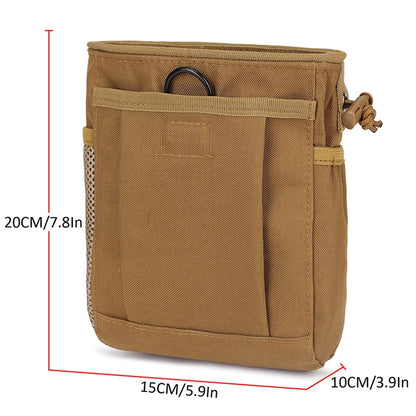3-5L Outdoor Molle Nylon Dump Drop Pouch Camo Recycle Waist Pack Bags Utility Belt Ammo Pouch Hiking Hunting Accessories Bag