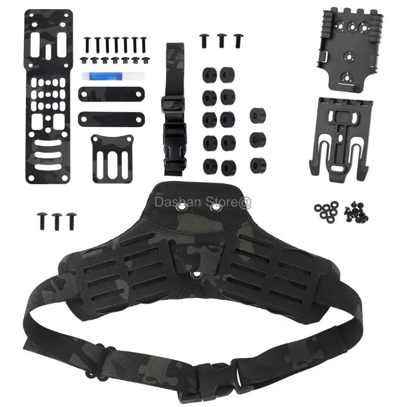 Tactical Holster Combination Adapter MHA QLS Side Kit Thigh Drop Leg Tactical Quick Pull Molle Hunting Comfortable Airsoft Gear