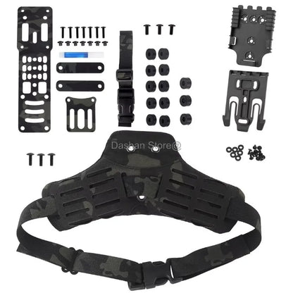 Tactical Holster Combination Adapter MHA QLS Side Kit Thigh Drop Leg Tactical Quick Pull Molle Hunting Comfortable Airsoft Gear
